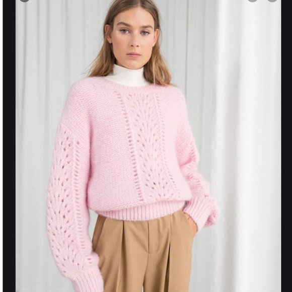 and other stories pink cardigan